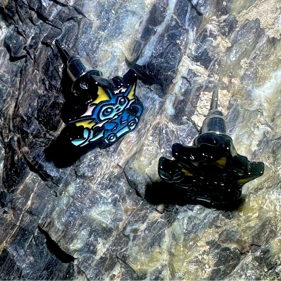 3 For $35 Pokemon Vaporeon Stainless Steel Enameled Stud Character Earrings - Picture 5 of 6